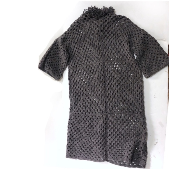 Crochet cottagecore long line duster cardigan - Picture 5 of 13